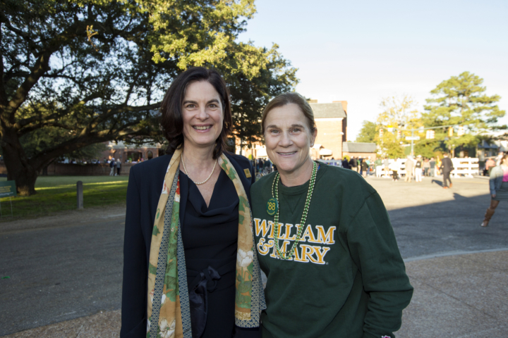 Katherine Rowe and Jill Ellis pose for a photo together.