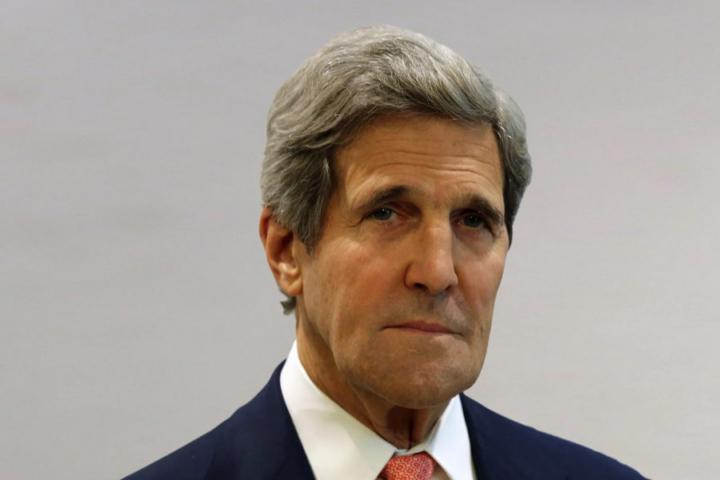 A headshot of John Kerry