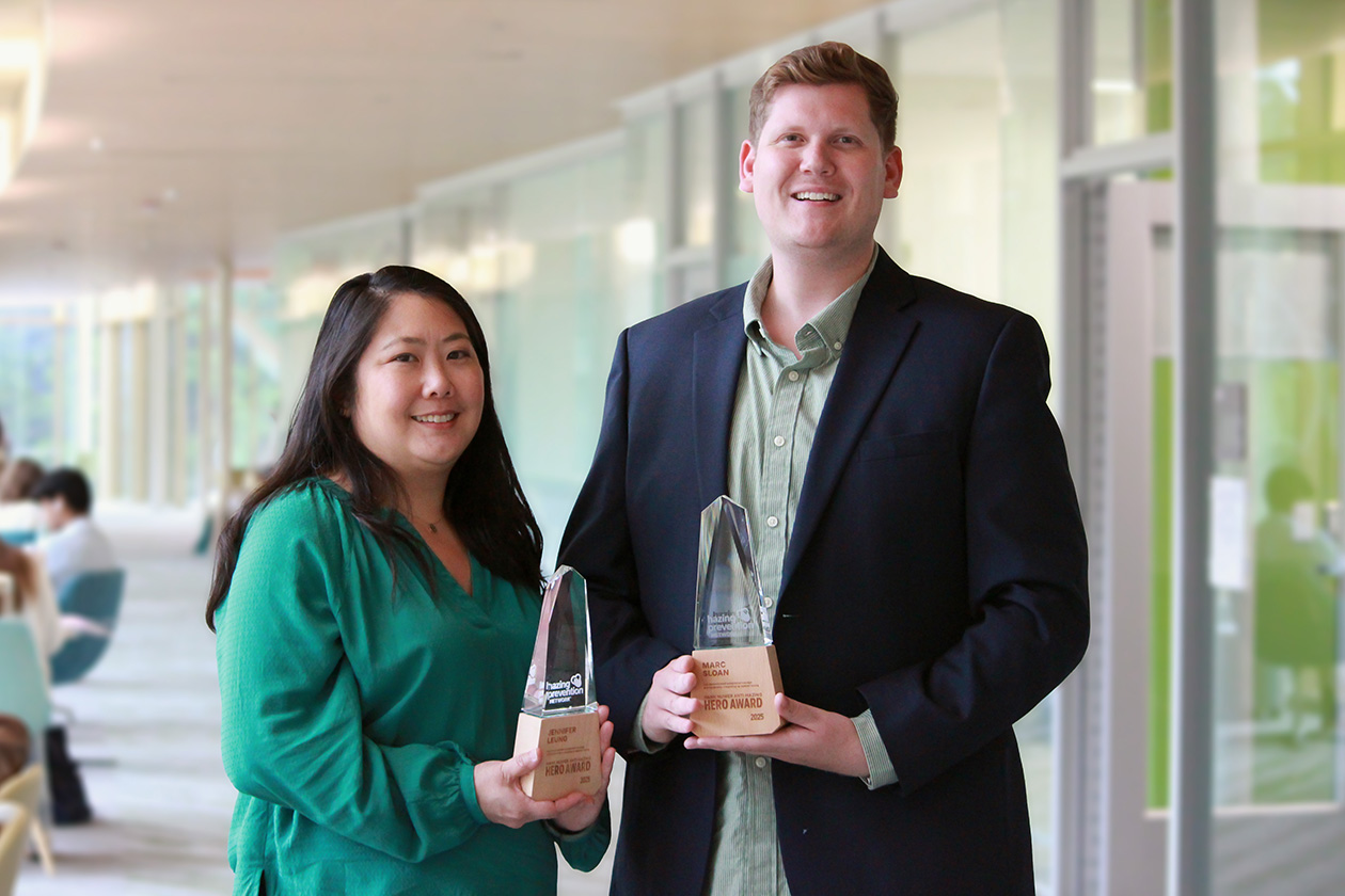 Two WM administrators have won a national award for their work to prevent hazing.