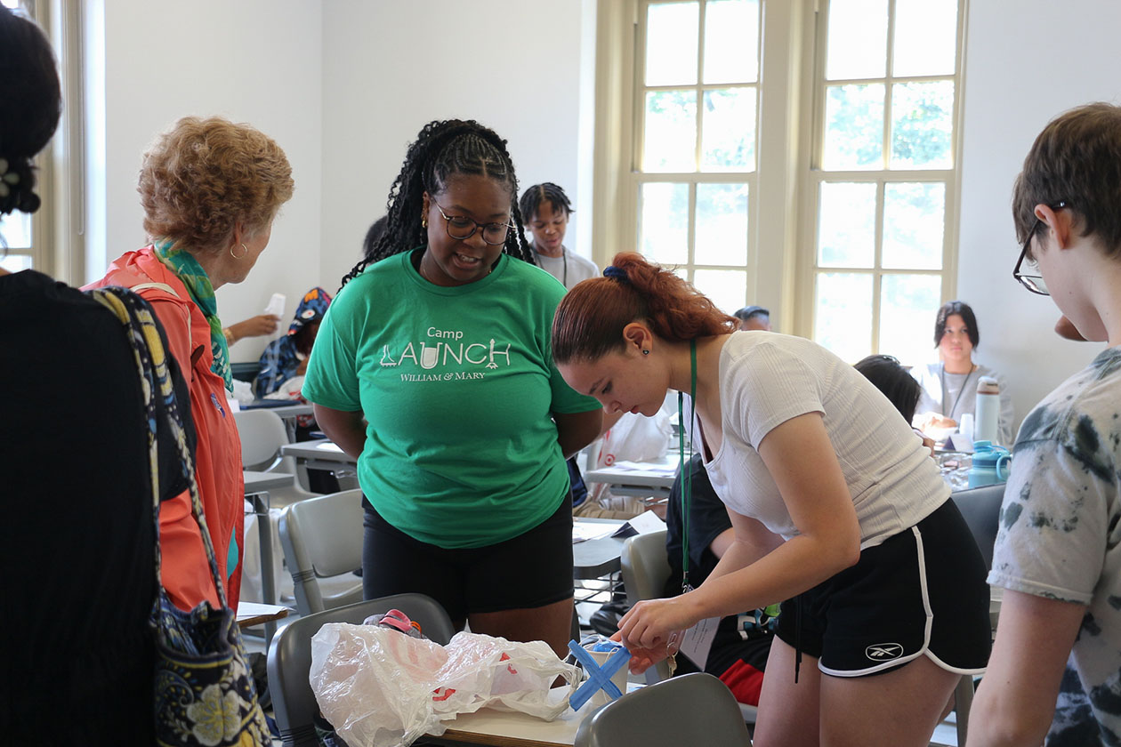 Photo of students during camp.