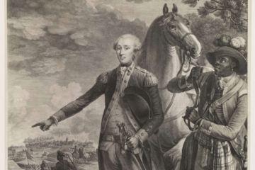 A black and white portrait of Marquis de Lafa
