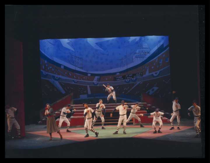 This is a photo from a W&M theatre production of Damn Yankees during the 2008-09 season.